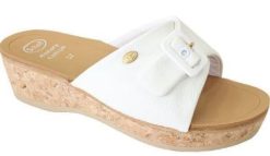 WAPPY LEATHER WOMENS WHITE MEMORY CUSHION BIANCO 37