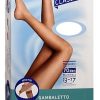 SAUBER GAMBALETTO OPEN TOE MAGLIA MICRORETE 70 DEN COLORE NERO TAGLIA 3 LINEA CLASSICA