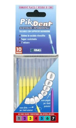 PIKDENT STUZZICOLINO 3 GIALLO 10 PEZZI