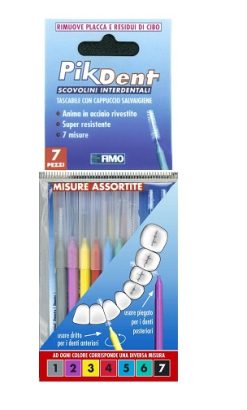 PIKDENT STUZZICOLINO 1 BUSTINA CON 7 MISURE ASSORTITE