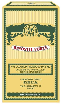 RINOSTIL FORTE SOLUZIONE IPERTONICA 10 FLACONCINI MONOUSO DA5 ML