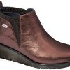 CALZATURA NIKI BOOTIE LAMLEA-W WINE 35 PELLE LAMINATA COLLEZIONE AW20