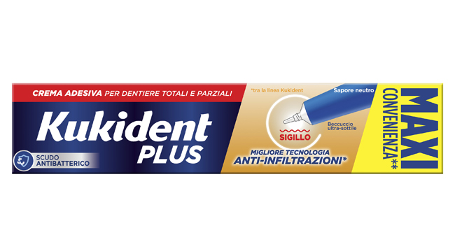 KUKIDENT PLUS SIGILLO ANTI INFILTRAZIONI CREMA ADESIVA DENTIERE 57 G