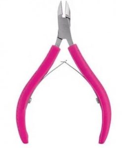 TROUSS 21 TRONCHESE PER CUTICOLE MANI IN ACCIAIO INOSSIDABILE COLORE ARGENTO E VIOLA
