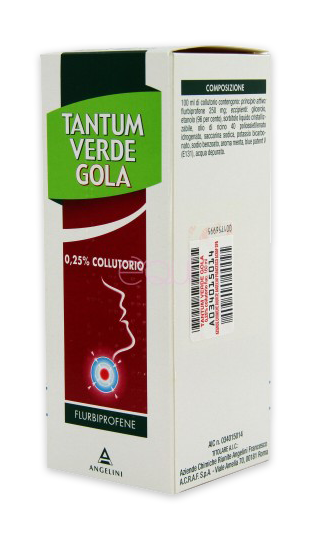 TANTUM VERDE GOLA*collutorio 160 ml 250 mg/100 ml