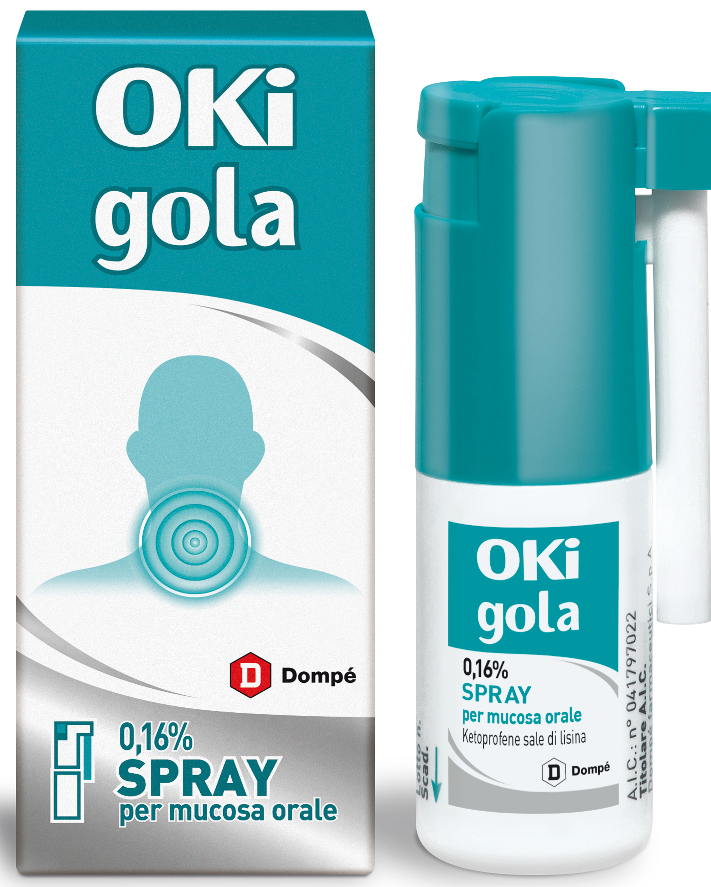 OKI GOLA*spray mucosa orale 15 ml 0,16%