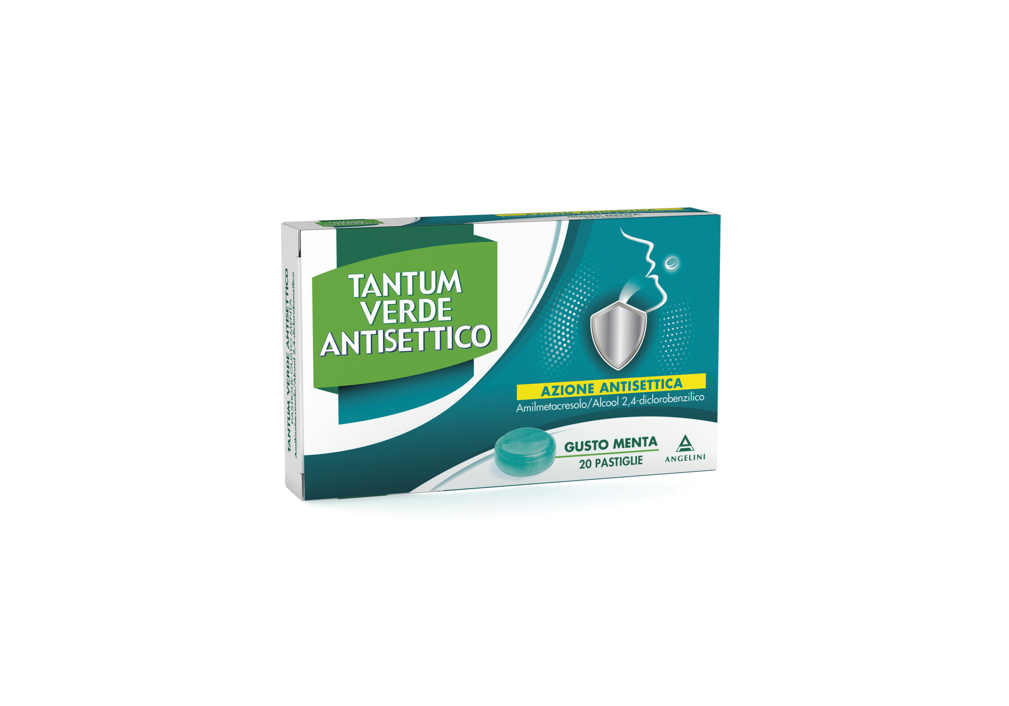 TANTUM VERDE ANTISETTICO*20 pastiglie gusto menta 0,6 mg + 1,20 mg
