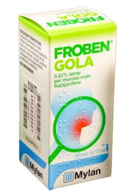 FROBEN GOLA*spray mucosa orale 15 ml 0,25%