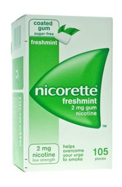 NICORETTE*105 gomme mast 2 mg menta forte