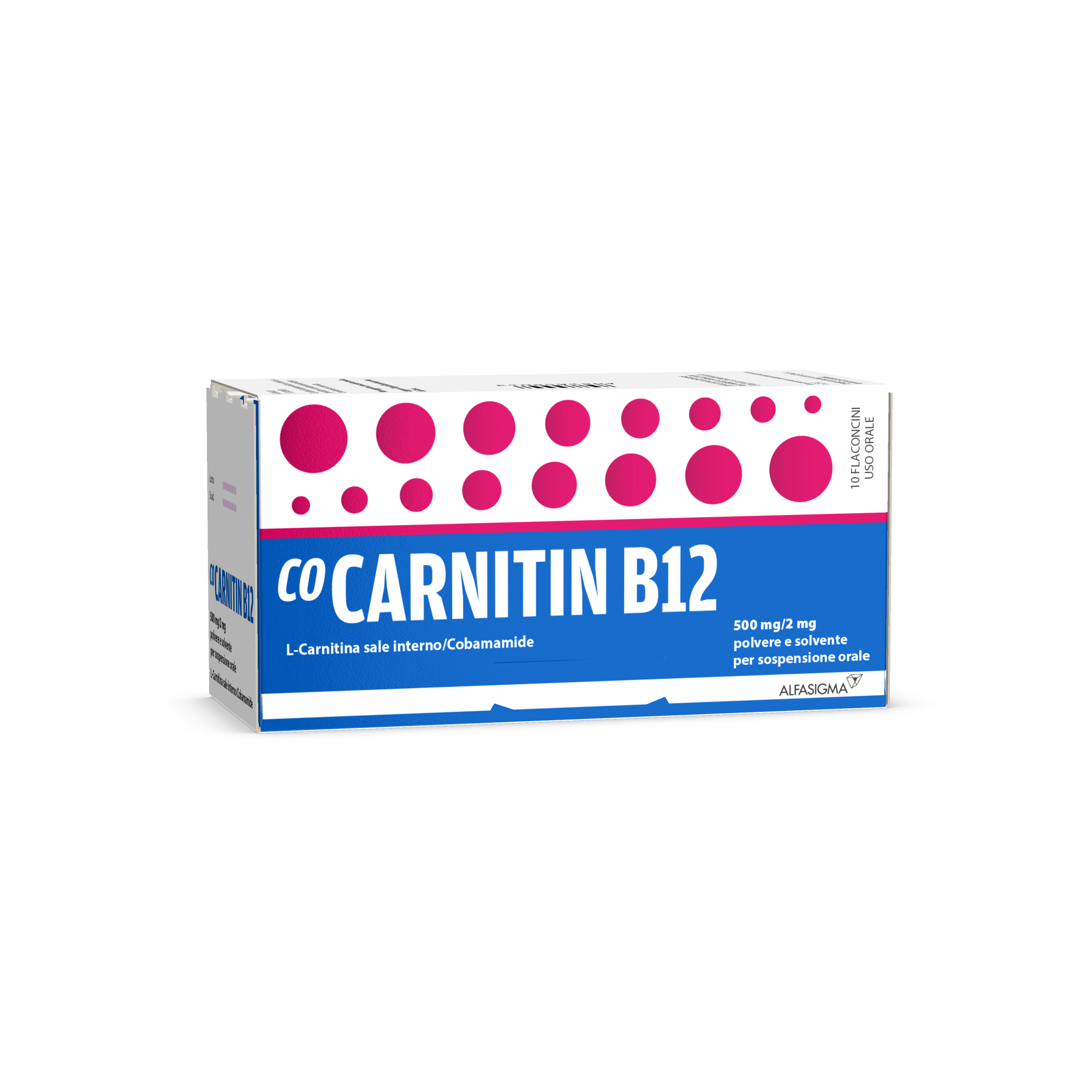 COCARNITIN B12*orale sosp 10 flaconcini 10 ml 500 mg + 2 mg