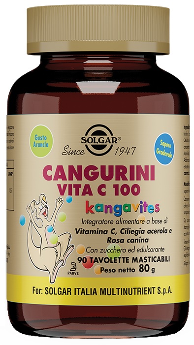 CANGURINI VITA C 100 90 TAVOLETTE MASTICABILI