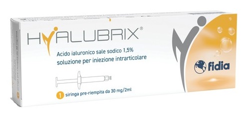 SIRINGA INTRA-ARTICOLARE HYALUBRIX ACIDO IALURONICO 1,5% 30MG 2 ML NO ETO