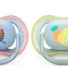 AVENT SUCCHIETTO ULTRA AIR 0-6M MASCHIO ANANAS/PAPPAGALLO 2PEZZI